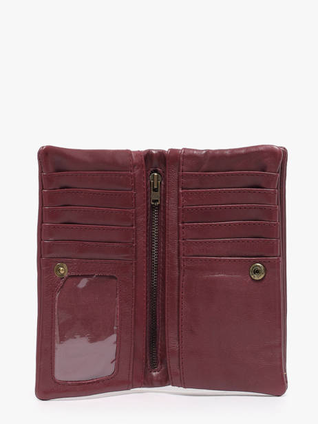 Leather Cow Wallet Basilic pepper Red cow BCOW96 other view 1