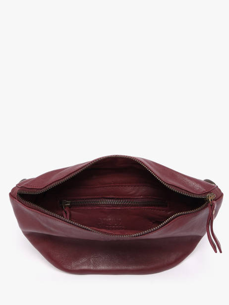 Sac Banane Cow Cuir Basilic pepper Rouge cow BCOW55 vue secondaire 3