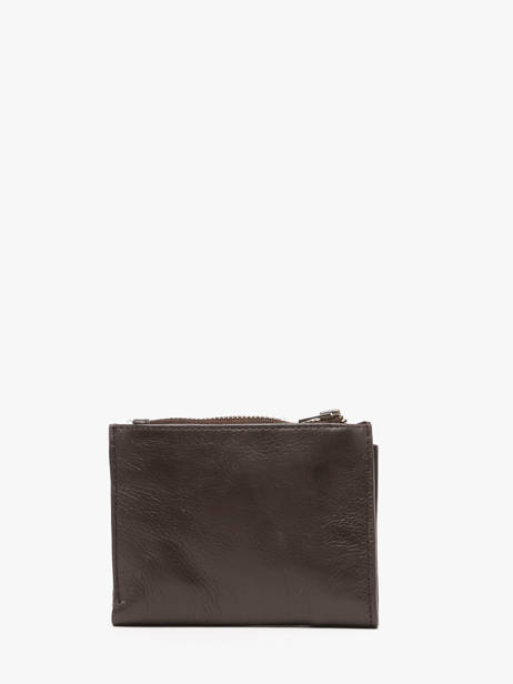 Porte-monnaie Porte-cartes Cow Cuir Basilic pepper Marron cow BCOW94 vue secondaire 4
