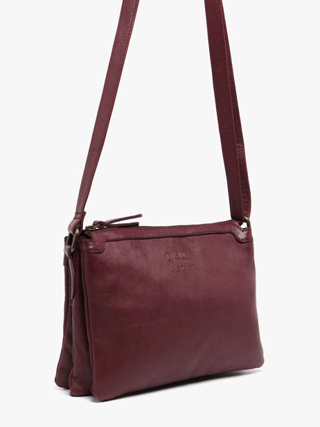 Sac Bandoulière Cow Cuir Basilic pepper Rouge cow BCOW83 vue secondaire 1