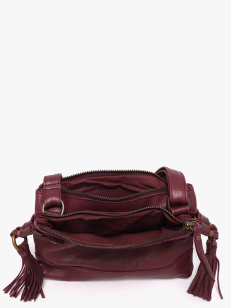 Sac Bandoulière Cow Cuir Basilic pepper Rouge cow BCOW82 vue secondaire 3