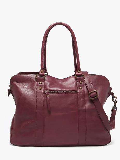 Sac Porté épaule A4 Cow Cuir Basilic pepper Rouge cow BCOW78 vue secondaire 4