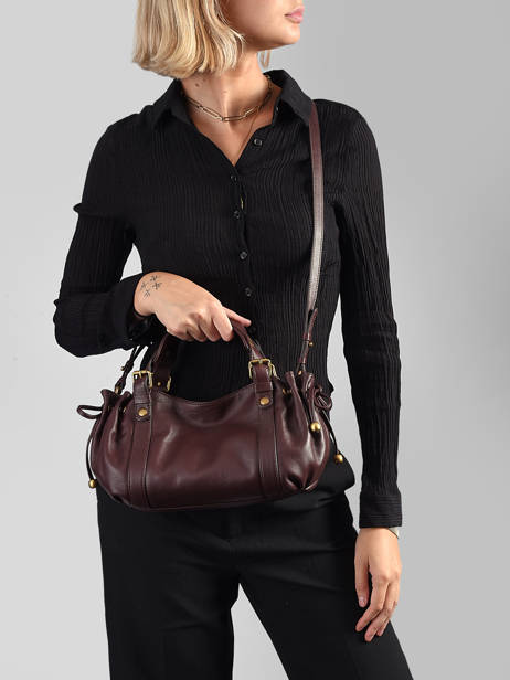 Sac Bandoulière 12h Icone Cuir Gerard darel Marron icone DES73410 vue secondaire 1