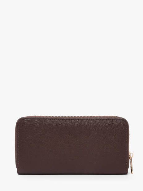 Portefeuille David jones Marron saffiano P160510B vue secondaire 2