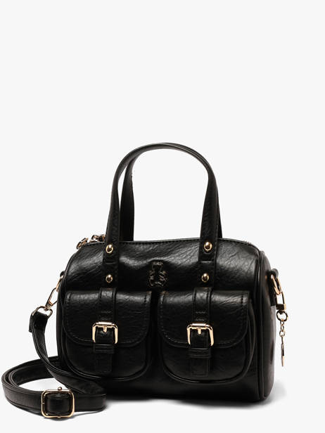 Sac Bandoulière Bride Lulu castagnette Noir bride BADER vue secondaire 2