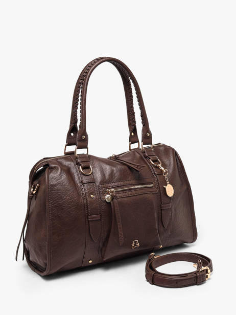Sac Porté épaule A4 Bride Lulu castagnette Marron bride 3 vue secondaire 2