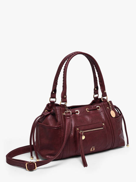 Sac Porté épaule Bride Lulu castagnette Rouge bride ALEXANE vue secondaire 2