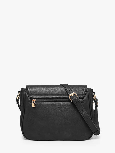 Sac Bandoulière Zip Lulu castagnette Noir zip 3 vue secondaire 4