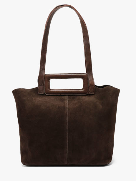 Sac Porté épaule Adeline Cuir Pieces Marron adeline 17166660 vue secondaire 4