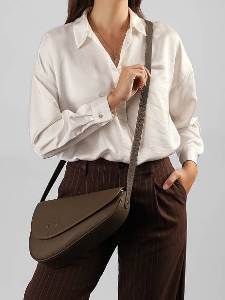 Sac Bandoulière Sunny Cuir Nathan baume Marron n city 6 vue secondaire 1