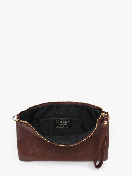 Sac Bandoulière Caviar Cuir Milano Marron caviar CA26064 vue secondaire 3