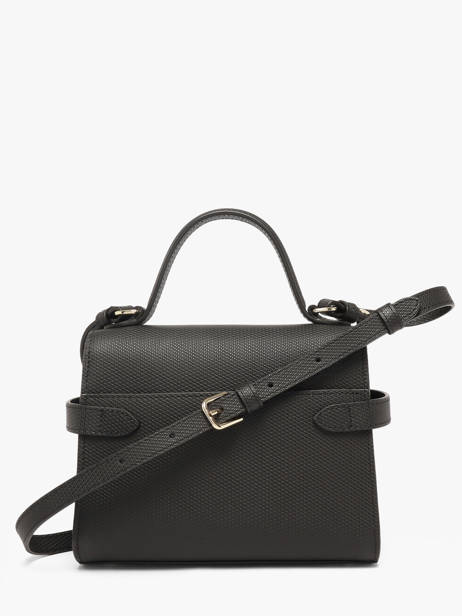 Sac Bandoulière S Double Rabat Emilie Cuir Le tanneur Noir emily TEMI1003 vue secondaire 5