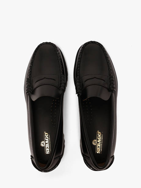 Mocassins En Cuir Sebago Noir women 7002IJ0 vue secondaire 3