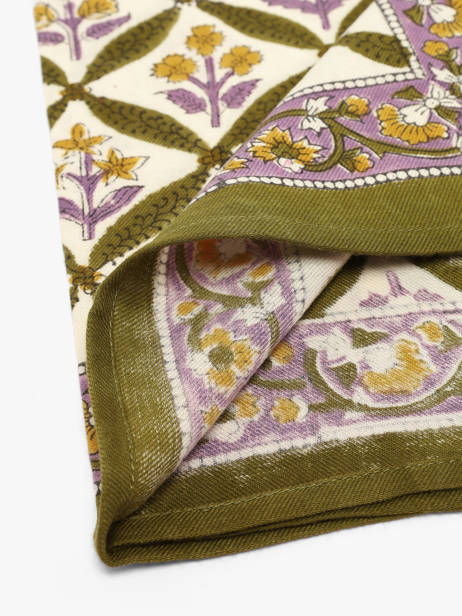 Petit Foulard Zénon 50x50 Byzantine Vert foulard ZEN vue secondaire 2