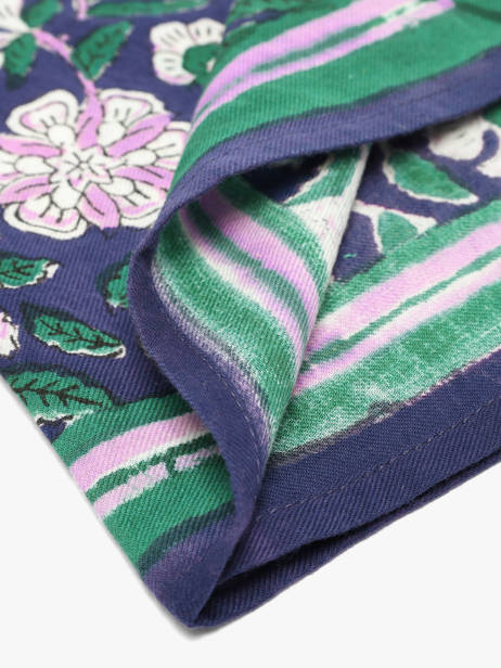 Petit Foulard Carthage 50x50 Byzantine Bleu foulard CAR vue secondaire 2