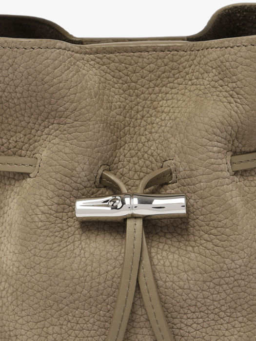 Longchamp Le roseau coulisse nubuck Sacs porté main Marron