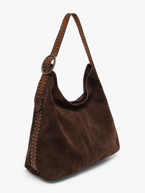 Sac Porté épaule Heritage Cuir Biba Marron heritage LEF1L vue secondaire 1