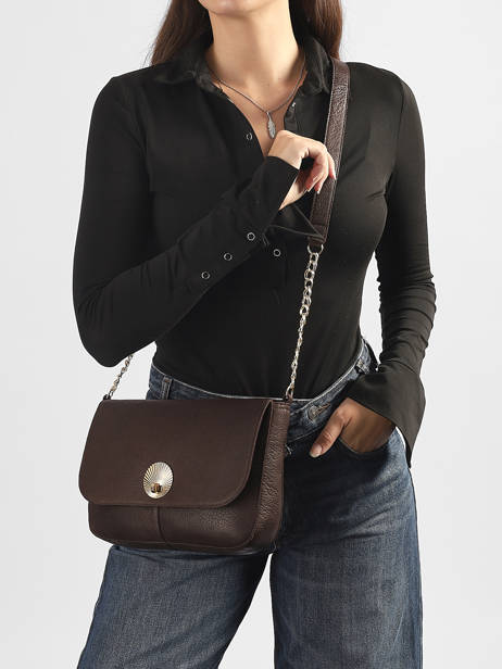 Sac Bandoulière Grainna Cuir Pieces Marron grainna 17164791 vue secondaire 1