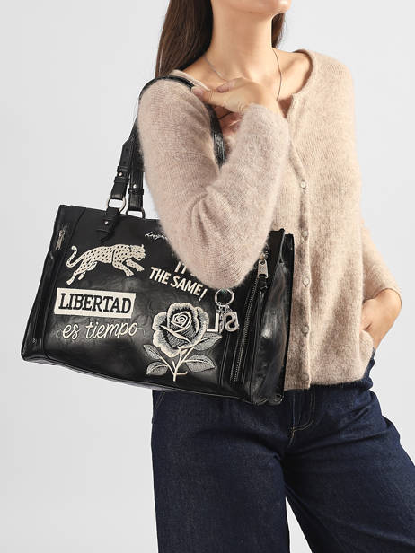 Sac Porté Main Libertas Desigual Noir libertas 26WAXPA7 vue secondaire 1