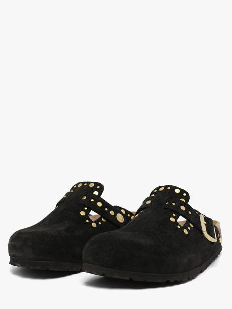 Mules En Cuir Birkenstock Noir women 1030491 vue secondaire 1