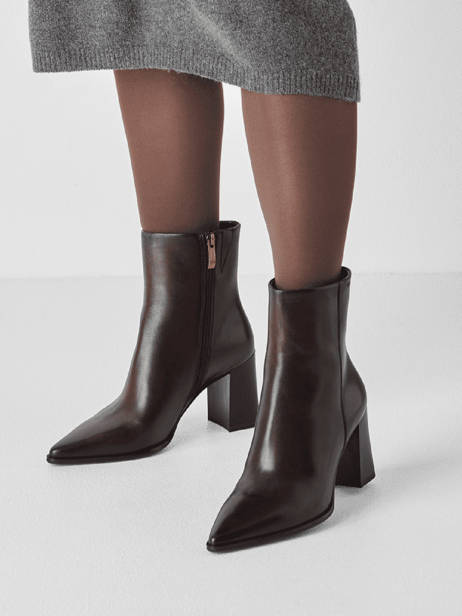 Bottines à Talon En Cuir Tamaris Marron women 47 vue secondaire 1