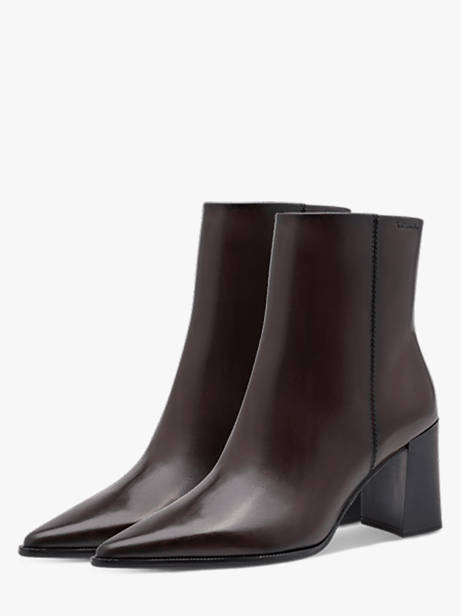 Bottines à Talon En Cuir Tamaris Marron women 47 vue secondaire 2