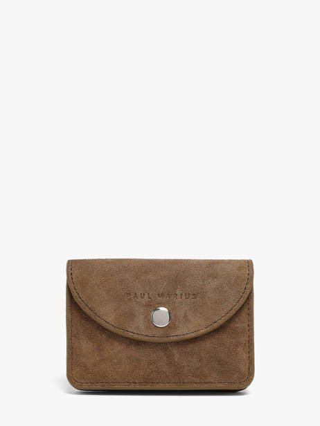 Porte-monnaie Cuir Paul marius Beige la suite BASILSUI