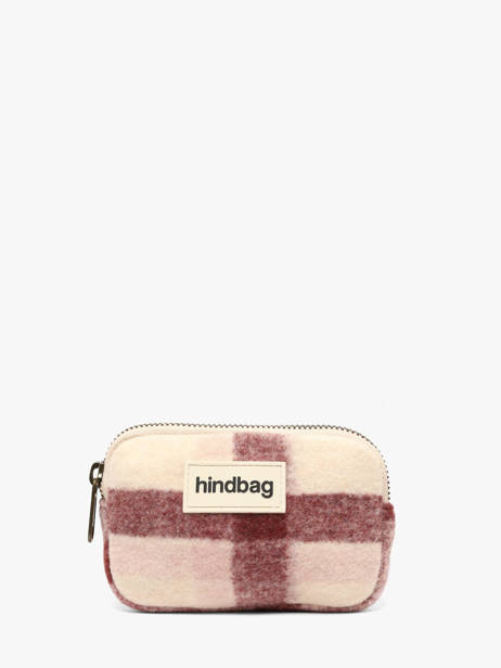 Porte-monnaie Hindbag Rose tartan TA