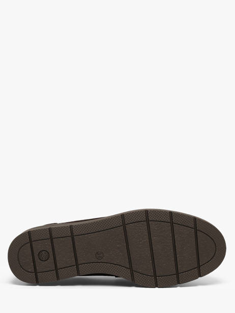 Mocassins Semelle Compensée En Cuir Dorking Marron women CA vue secondaire 4
