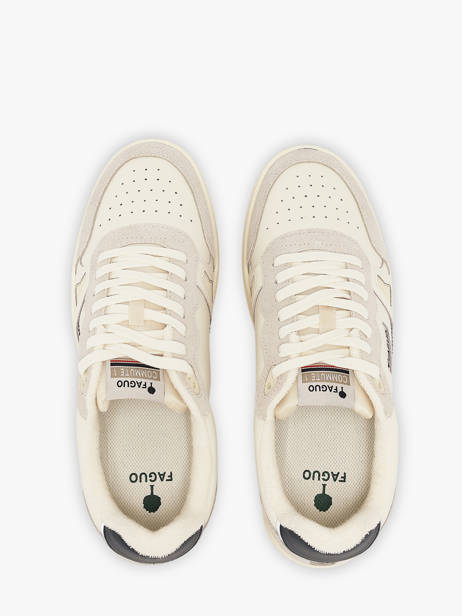 Sneakers En Cuir Faguo Blanc men 25CG3113 vue secondaire 3
