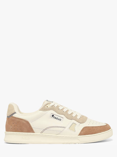 Sneakers En Cuir Faguo Beige men 25CG3208