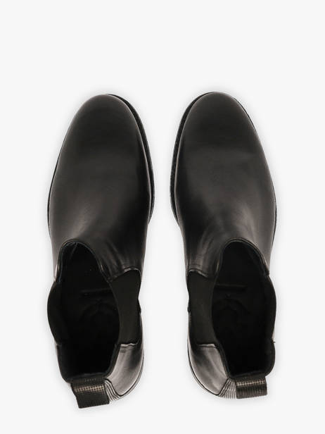 Chelsea Boots En Cuir Kost Noir men B00030A vue secondaire 3