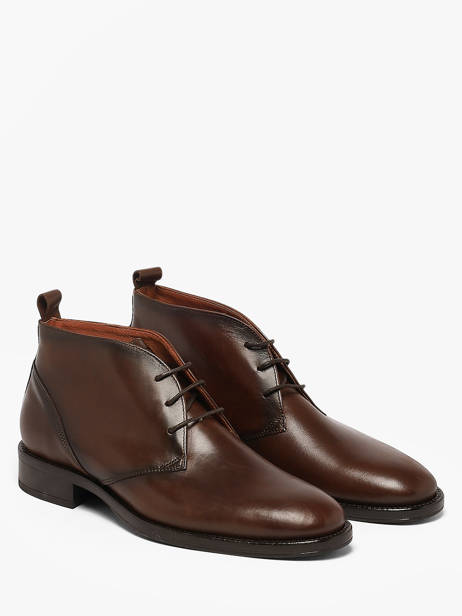 Boots En Cuir Kost Marron men B0100A vue secondaire 1