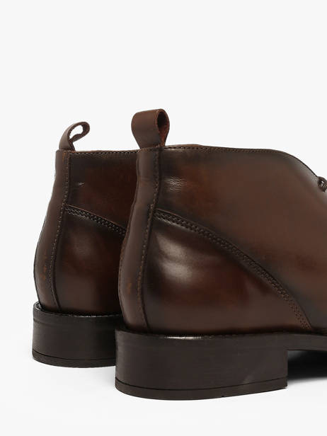 Boots En Cuir Kost Marron men B0100A vue secondaire 2