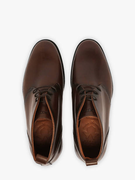 Boots En Cuir Kost Marron men B0100A vue secondaire 3