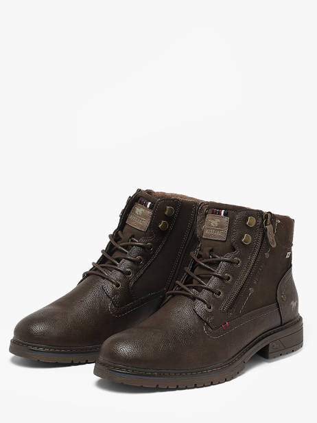 Bottines Mustang Marron men M0031006 vue secondaire 1