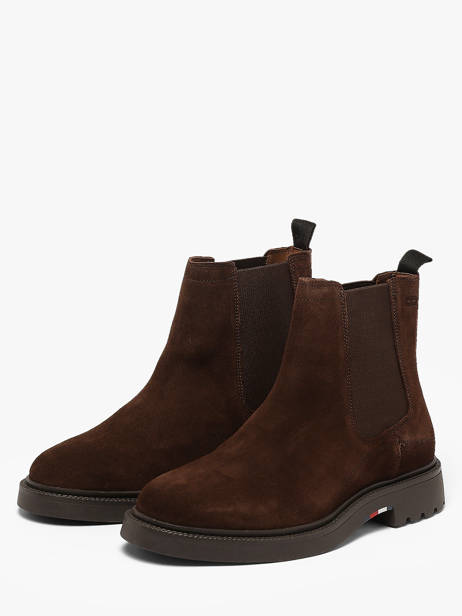 Chelsea Boots En Cuir Tommy hilfiger Marron men 5952GT6 vue secondaire 1