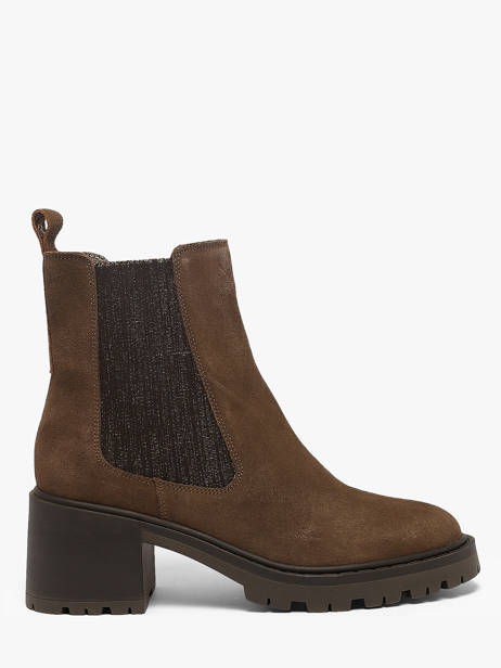Bottines à Talon En Cuir We do Marron women CO90098
