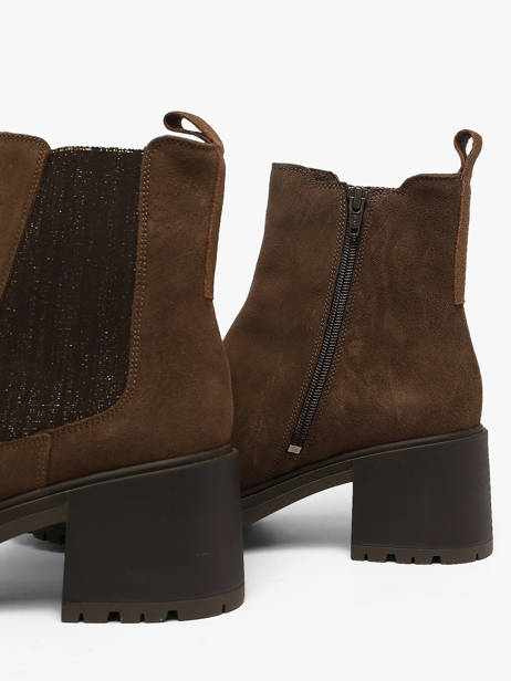 Bottines à Talon En Cuir We do Marron women CO90098 vue secondaire 2