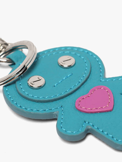 Porte-clefs Love Manga Cuir Nathan baume Bleu original n 718N vue secondaire 1