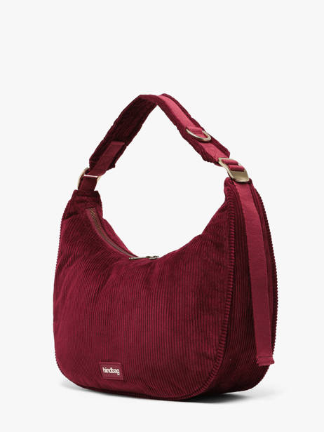 Velvet Bianca Shoulder Bag Hindbag Red velours V other view 2