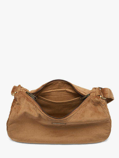 Sac Bandoulière Rosa Velours Côtelé Hindbag Marron velours V vue secondaire 2