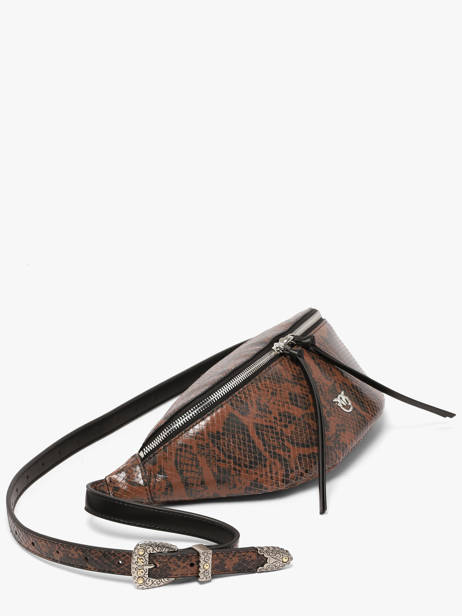 Sac Banane Cuir Pinko Marron love bag icon 6724A3E5 vue secondaire 2