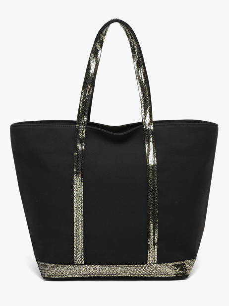 Le Cabas L Zippé Paillettes Vanessa bruno Noir cabas 1V40409 vue secondaire 5