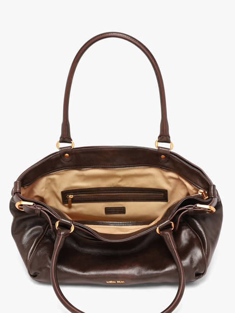 Sac Shopping Lune Cuir Vanessa bruno Marron lune 7V40921 vue secondaire 3