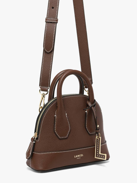 Sac Bandoulière Belleville Cuir Lancel Marron belleville A13735 vue secondaire 2