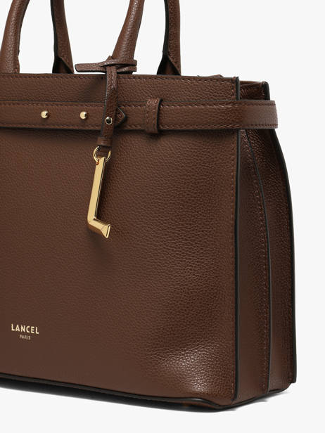 Sac Porté Main Faubourg Cuir Lancel Marron faubourg A13528 vue secondaire 3