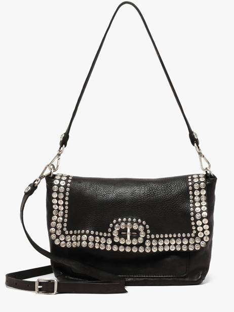 Sac Bandoulière Orchidea Cuir Campomaggi Noir orchidea 25890ND