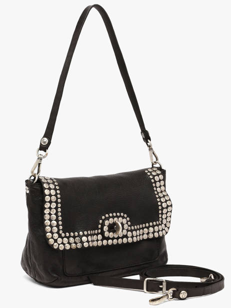 Sac Bandoulière Orchidea Cuir Campomaggi Noir orchidea 25890ND vue secondaire 1