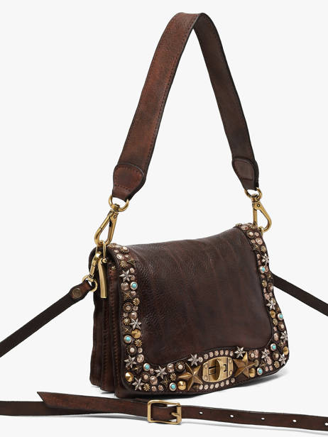 Sac Bandoulière Poppi Cuir Campomaggi Marron poppi 38610ND vue secondaire 1